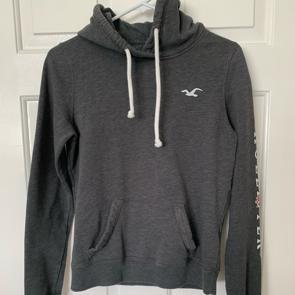 Hollister Gray Hoodie Size Small